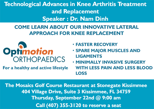 Advances Knee Arthritis Treatment-Replacement-Solivita Seminar
